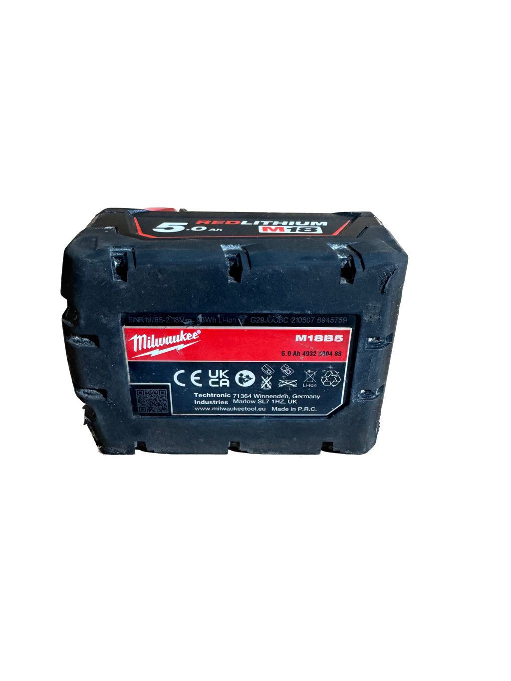 Milwaukee M18 B5 Red Lithium 5.0 AH Batteri